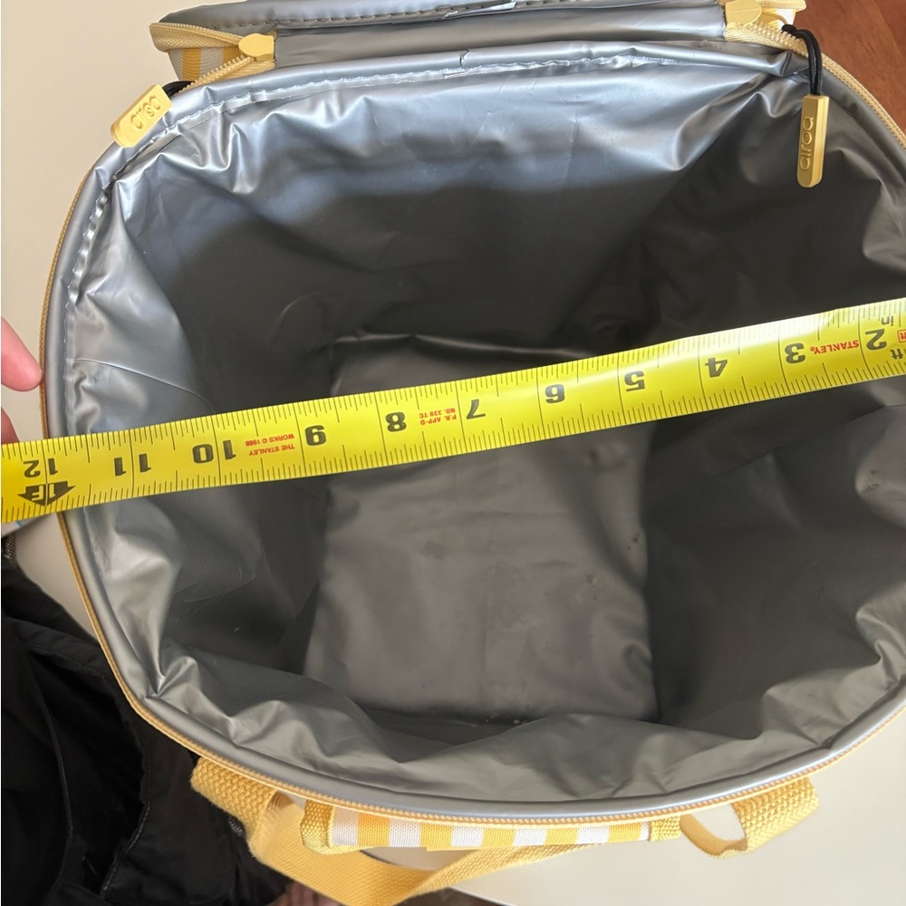 Yellow Striped cooler bag - Picture 3 of 9